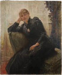 Portræt af en dame (Portræt af Therese Karl)