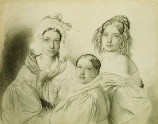 Portræt af grevinder Praskovia, Nadezhda og Maria Vyazemsky, 1835