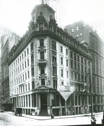 J.P. Morgan Building, Wall Street, New York City (foto af gelatinesølv)