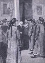 Besøg af Li Hung-Chang til dronningen i Osborne, illustration fra Cassells History of England, 1900-tallet