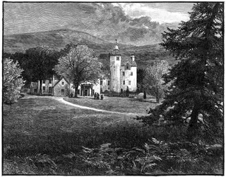 Abergeldie Castle, Aberdeenshire, Skotland, 1900