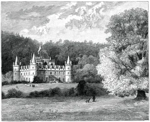 Inveraray Castle, det vestlige Skotland, 1900.