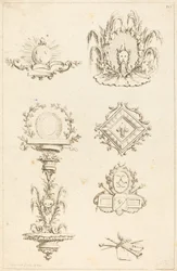 Designs til halestykker: pl. 10