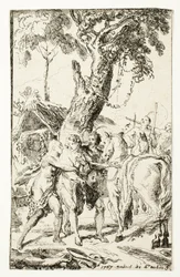 The Escape of M. de Belle-Isle, Prisoner in the Attakapas, plade fire fra Les Nouveaux Voyages aux Indes Occidentales
