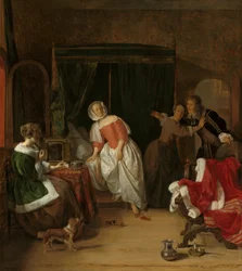 Den ubudne gæst, ca. 1660.