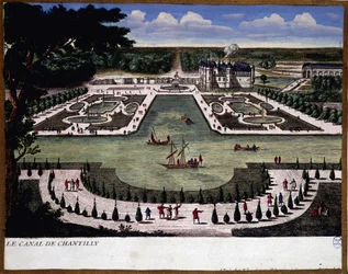 Chantilly godsets kanal - gravering af Perelle