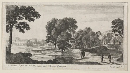 Landskab med figurer