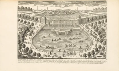 The Extremity of the Garden of Marly, from "Les Delices de Versailles et des Maisons Royales" by Charles-Antoine Jombert, 1766dani