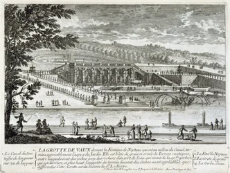 Udsigt over hulen Vaux Le Vicomte (Vaux-Le-Vicomte) - af Perelle, slutningen af det 17. århundrede
