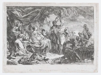 Laban søger efter sine husguder, ca. 1753.