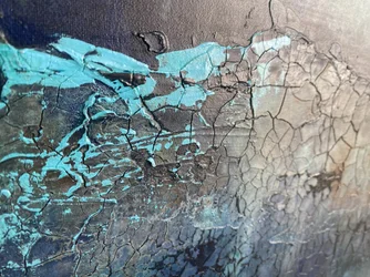 Abstrakt Cracked Blue