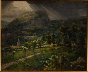 Pietra di Bismantova (olie på lærred)