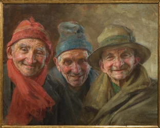 Tre venner 1917 (olie på lærred)