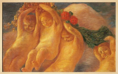 Putti med krans