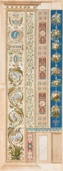 Pilaster Loggia V (dekoration med smukke ranker)