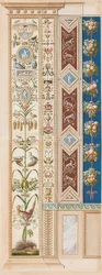 Pilaster Loggia XI (dekoration med pindsvin)