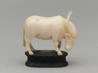 Sort løber, skakbrik, Indien, ca. 1820