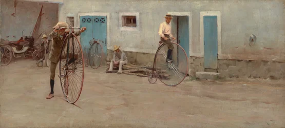Bjerget 1884 (olie på lærred)
