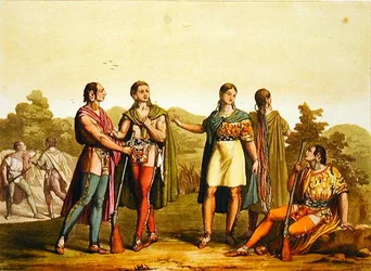 Indian Squaws, Canada (farvegravering)