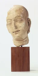 Munk, Kushan-dynastiet, 100-400 e.Kr. (stuk)