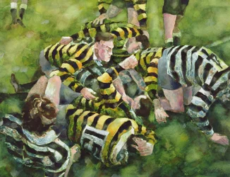 Farnham Rugby Club scorer en prøve