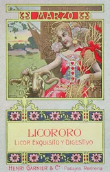 marts, fra en kalender for Henri Garnier & Co.