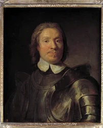 Portræt af Olivier Cromwell (1599-1658), Lord Protector of England Oliver Cromwell deltog i den første engelske revolution (1641-1649) Maleri af Gaspard de Crayer (1584-1669) Søn. 0,67x0,58 m.