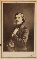 Portræt af Eugene Delacroix 1798-1863, 1858.