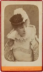 Portræt af Sarah Bernhardt 1844-1923, ca 1865.