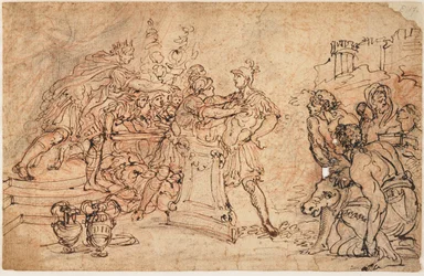 Mucius Scaevola før Porsena