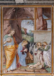 Detalje af "The Nativity", fra "The Life and the Passion of Christ"