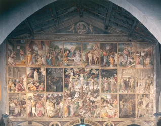 Life and Passion of Christ, fresko af Gaudenzio Ferrari (1475-1546) 1513