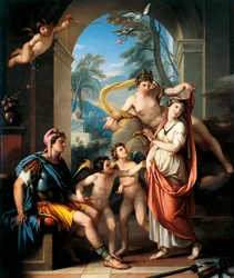 Venus ofrer Helen til Paris, af Gavin Hamilton (1723-1798)