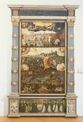Åbningen af det sjette segl, Ezekiels Vision og The Last Judgement, 1584