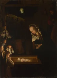 The Nativity at Night, ca. 1490 (olie på eg)