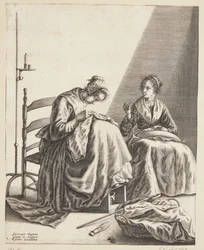 To kvinder, der syer