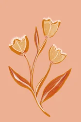 Bløde ferskenblomster