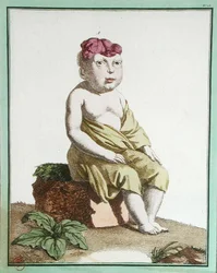 Barn med et halvt hoved, fra "Les Ecarts de la Nature", Paris