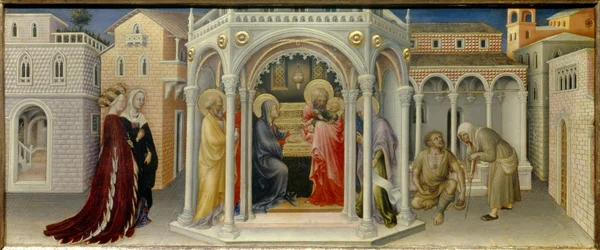 Præsentation ved templet Træmaleri af Gentile da Fabriano (1370-1427) 1423 Søn. 0,26x0,66 m
