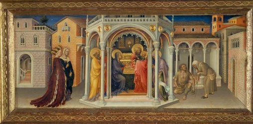 Præsentation i templet, panel fra en predella til et alter i Strozzi-kapellet, Santa Trinita, Firenze