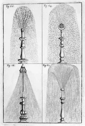 Dekorativt springvandsdesign, 1664