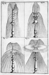 Dekorativt springvandsdesign, 1664