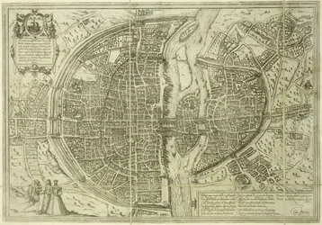 Byplan for Paris, 1572