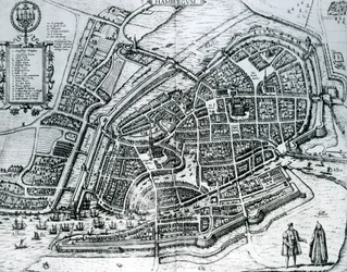 Kort over Hamborg, fra 