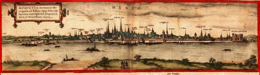 Udsigt over Mainz, 1572