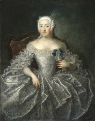 Portræt af grevinde Varvara Alexeyevna Sheremetyeva 1711-1767, 1746