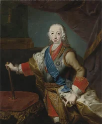 Portræt af zaren Peter III af Rusland 1728-1762