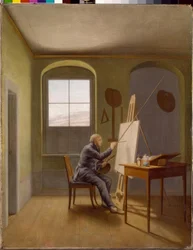 Caspar David Friedrich i sit atelier