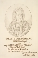 Portræt af Bolette Catharina From