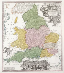 Et kort over England, 1760